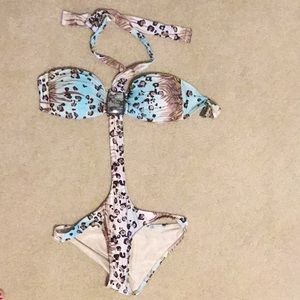 Leopard Print Bathsuit